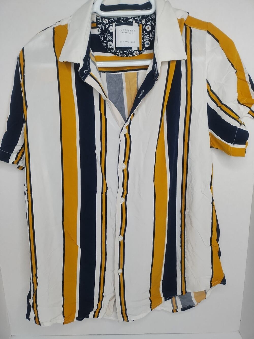 Denim and Flower Ricky Singh Button Down Shirt Short Sleeve Men’s L